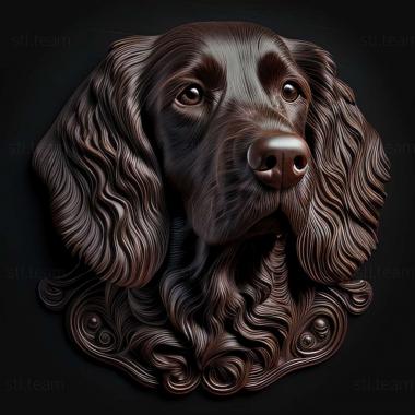 3D model Picardy Spaniel dog (STL)